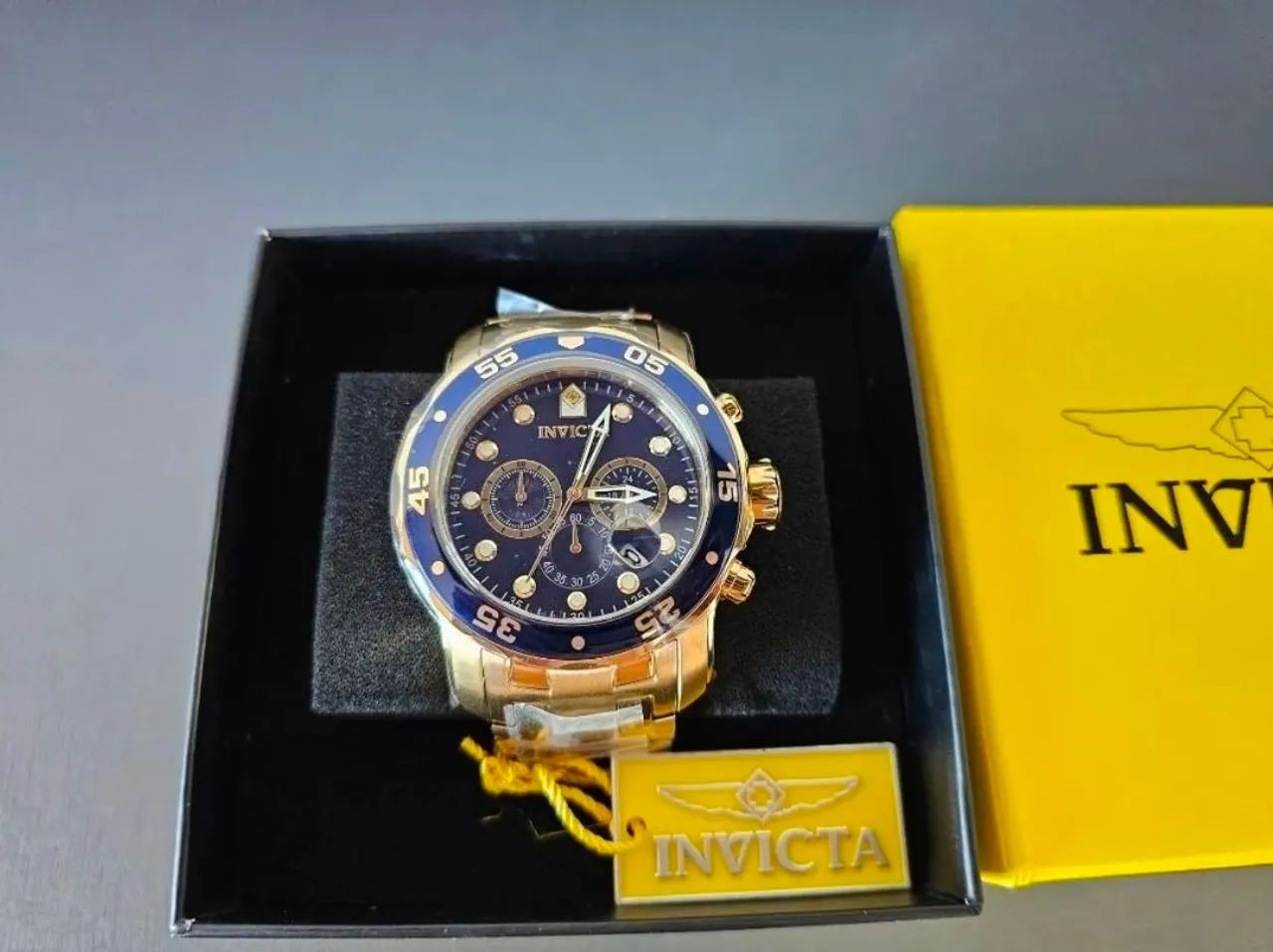 Relógio Invicta Pro Diver 0073 banhado a ouro 18k  - Foto 2