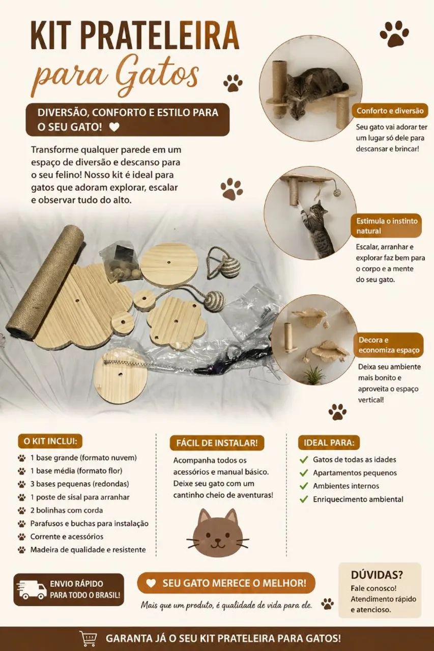 Brinquedo e arranhador de gato 