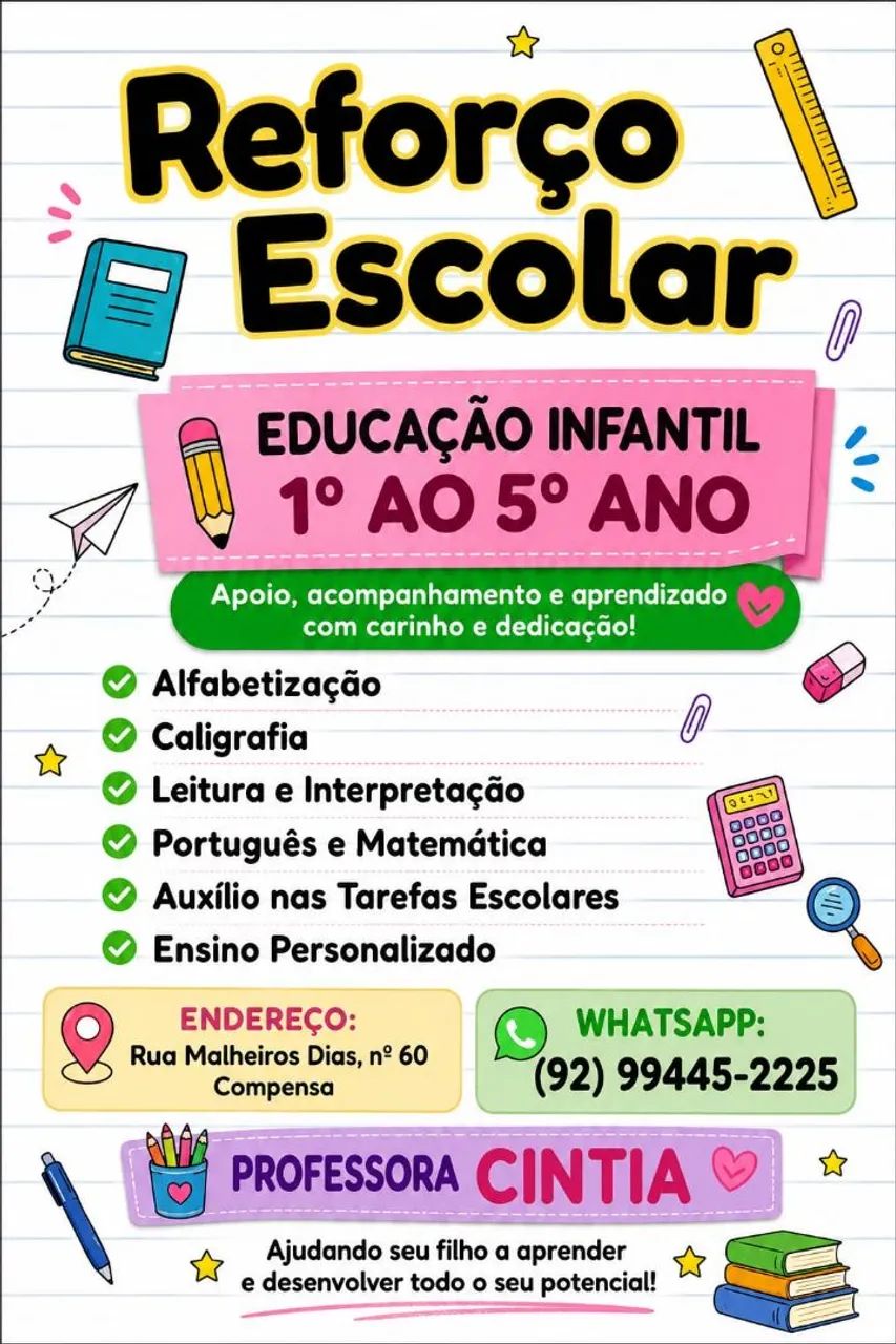 Reforço escolar!