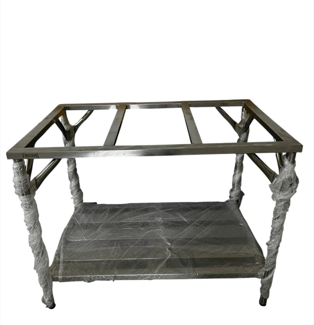 Mesa de inox 304 com prateleira reforçada com fundição Multinox - Foto 2