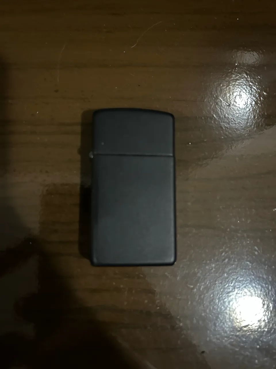 Zippo Slim Preto Fosco 