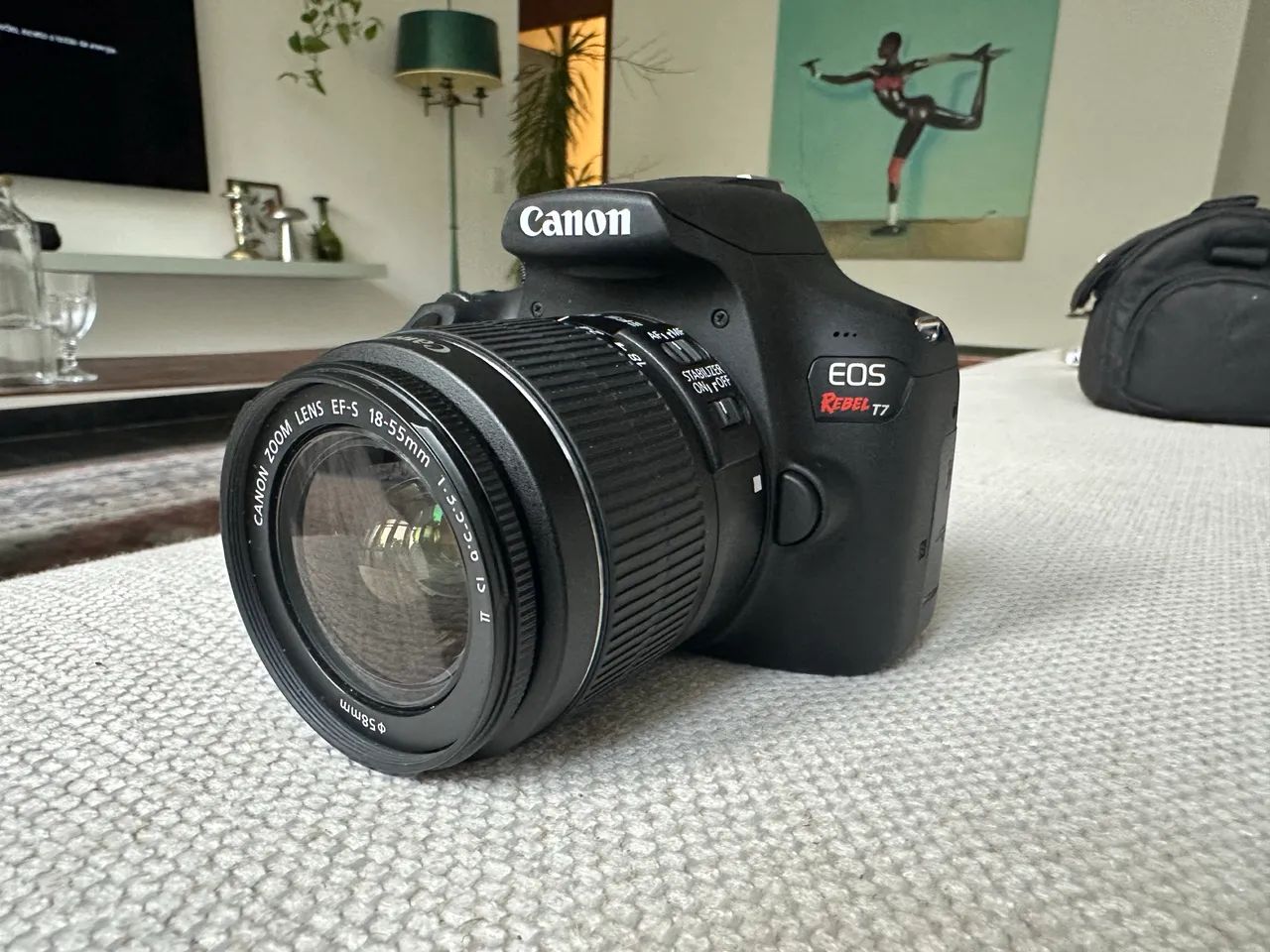 Canon EOS Rebel T7 + Lente 18-55mm + Flash + 64GB + Bolsa - Foto 6