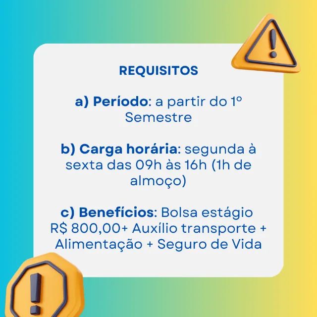 Vaga de EST ÁGIO Remunerado - Foto 2