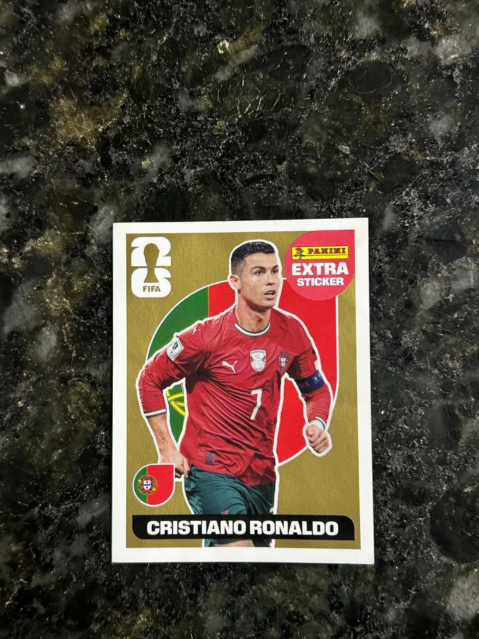 Figurinha Cristiano Ronaldo (Ouro)