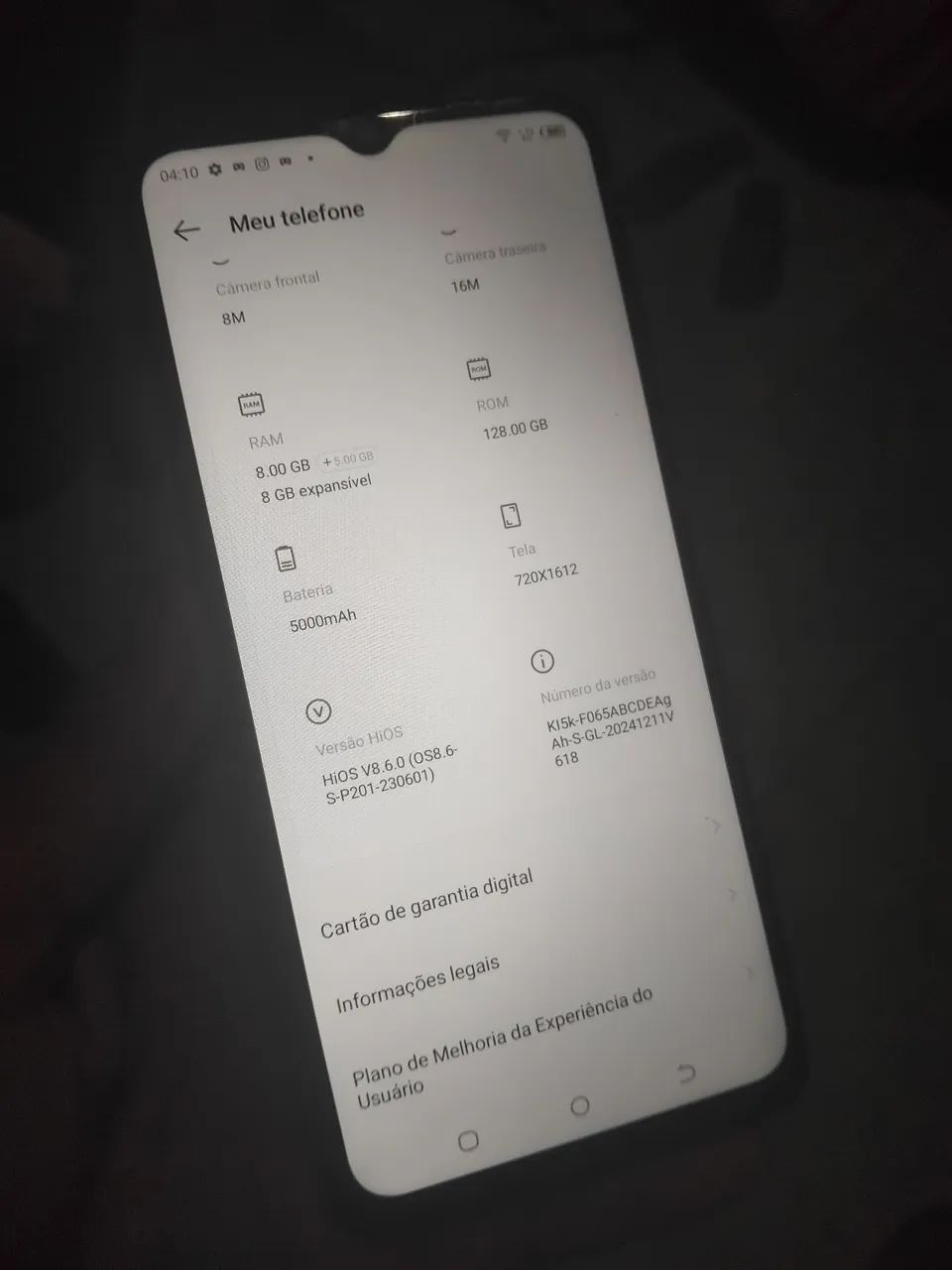 Celular Tecno SPARK, em perfeito estado, 128gb