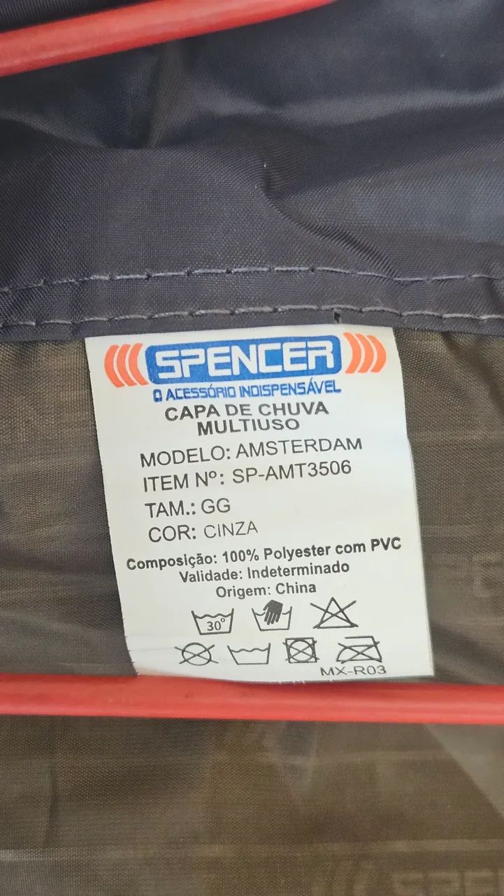 Capa e Calça de Chuva SPENCER para Motociclistas - Foto 4
