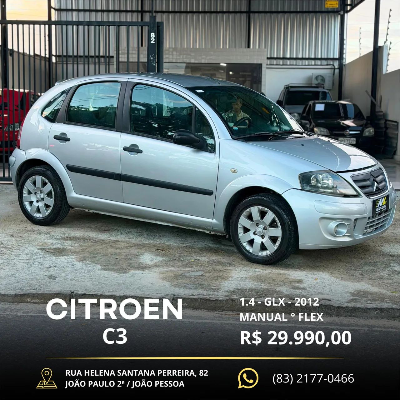 Citroën C3 C3 GLX 1.4/ GLX Sonora 1.4 Flex 8V 5p 2012