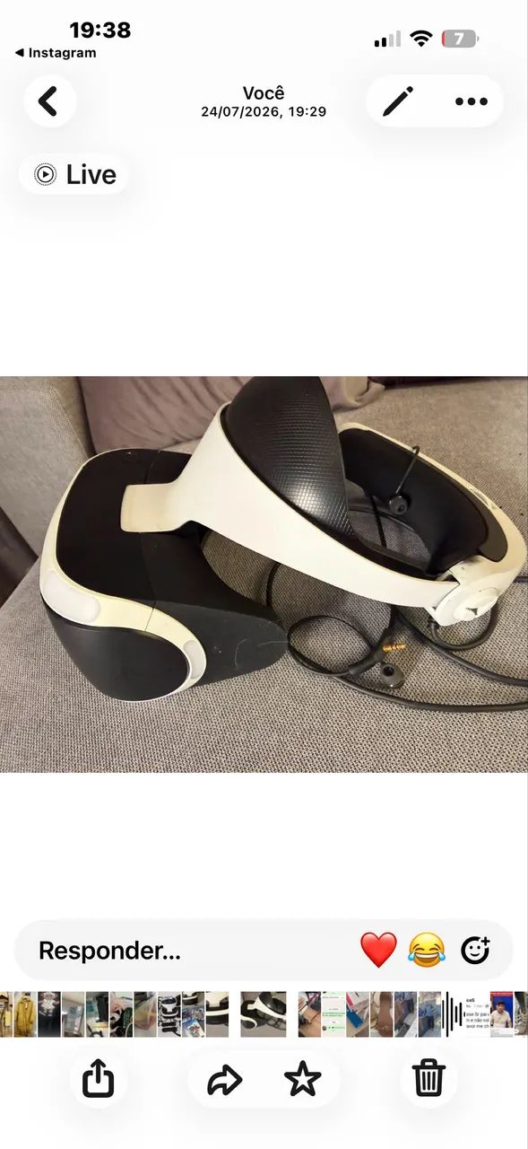 Óculos Sony realidade virtual para PlayStation 