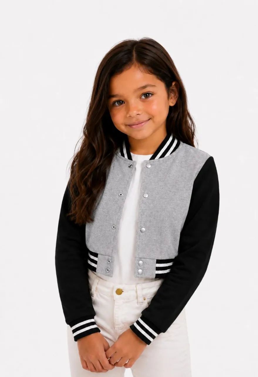 Jaqueta Cropped Colegial Moletom  - Foto 4