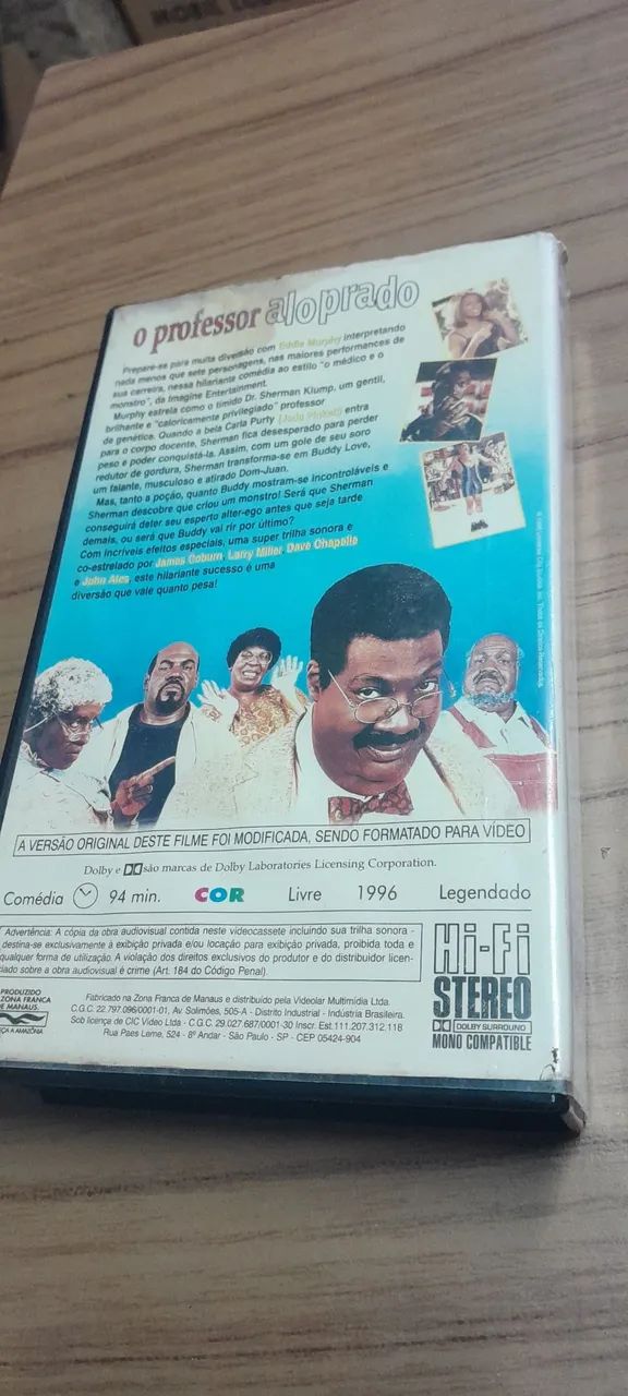 VHS O Professor Aloprado - Foto 2