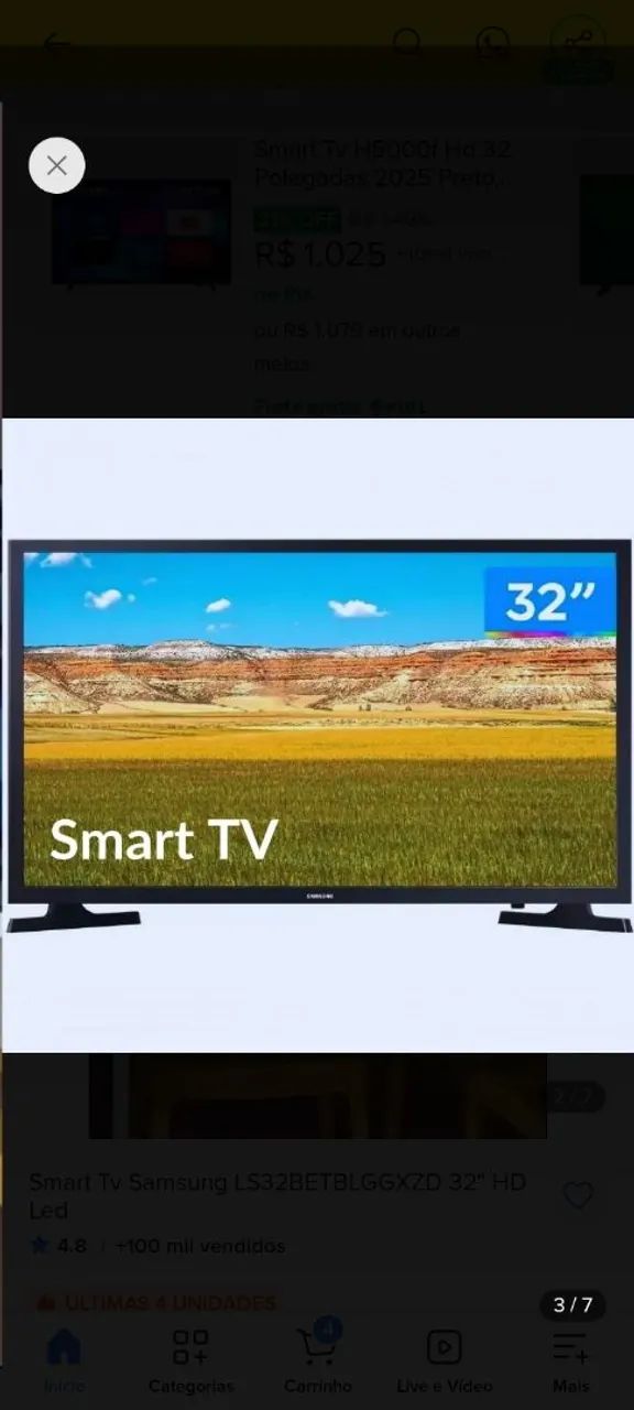 Smart Tv Samsung 32 polegadas 