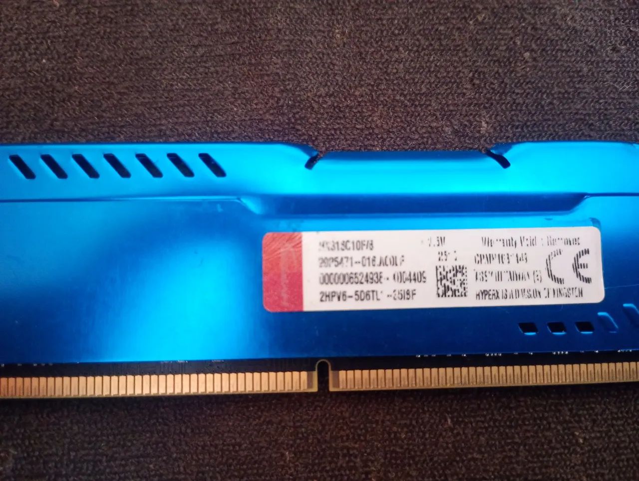 Memória RAM Kingston 8GB DDR3 Azul - Funcionando - Foto 4