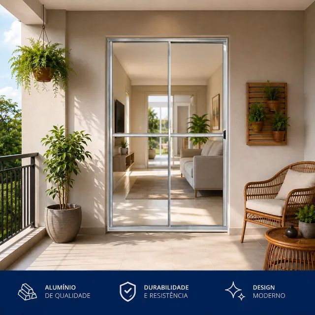 porta balcão sacada 2 folhas linha 20 cor branco 210x120 temos outras medidas