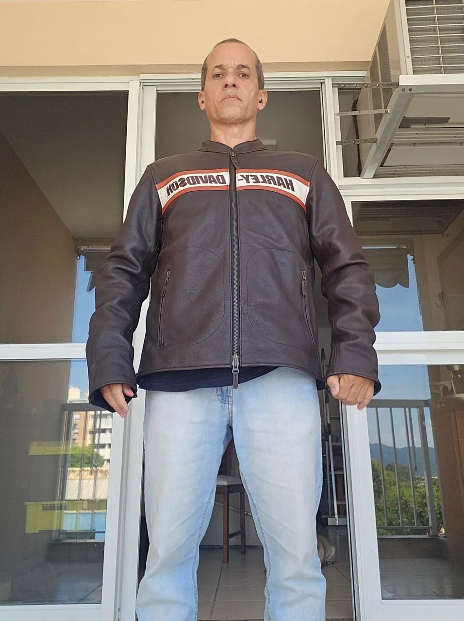 Harley-Davidson ブラウンジャケット Mサイズ Jaqueta de couro marrom Harley Davidson Victory Lane II Leather
