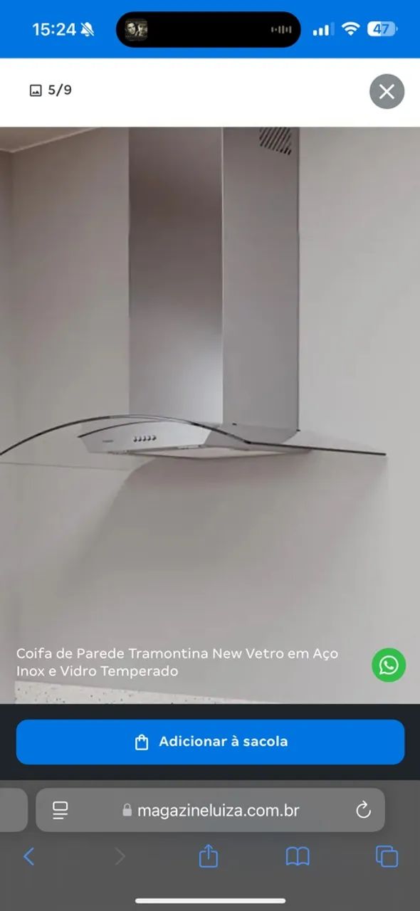 Coifa de parede Tramontina Nova  - Foto 3
