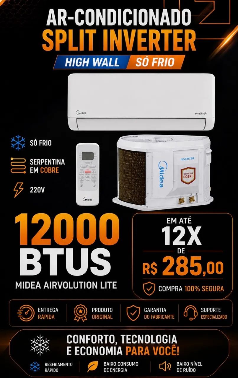 Ar condicionado no Boleto
