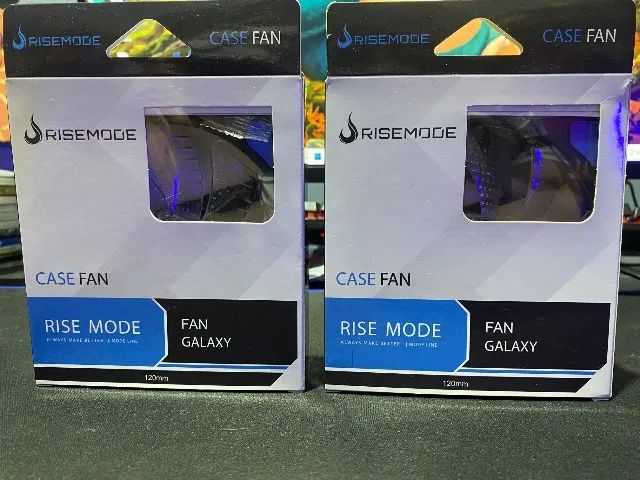 2× Rise Mode Wind W1 120mm LED Azul ? NOVAS - Foto 3