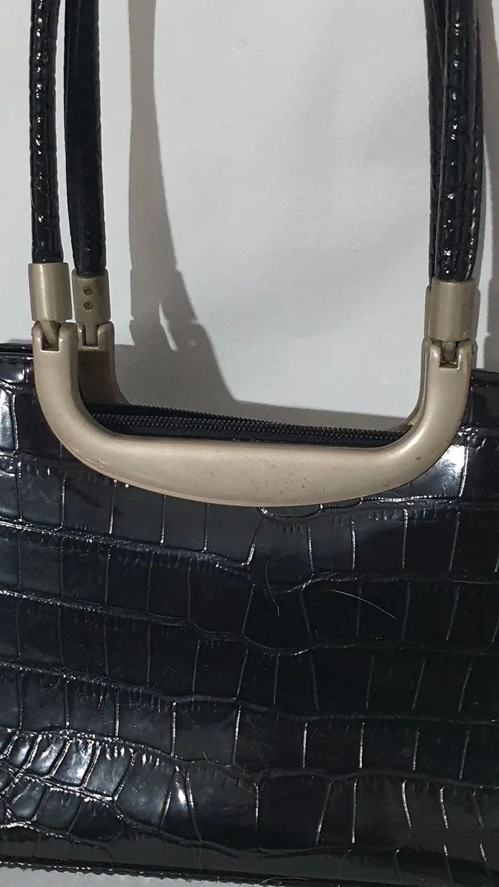 Linda bolsa de couro vintage  - Foto 4