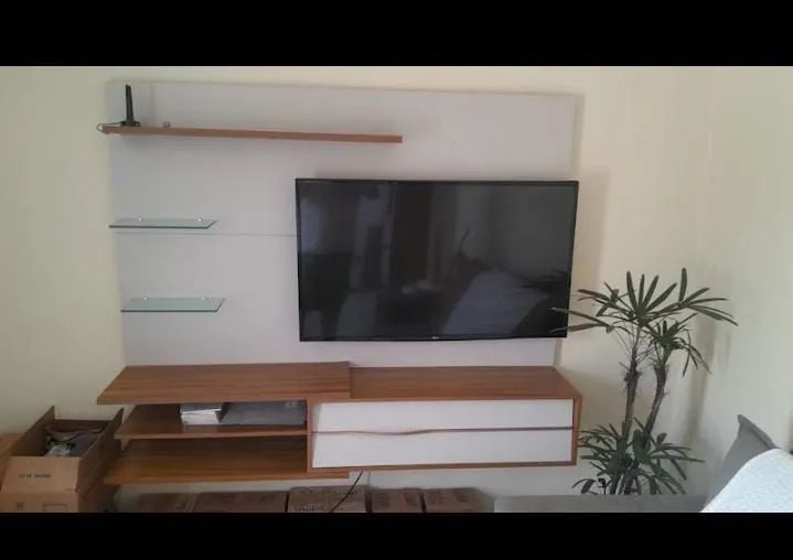 Vendo painel de sala off white  - Foto 2