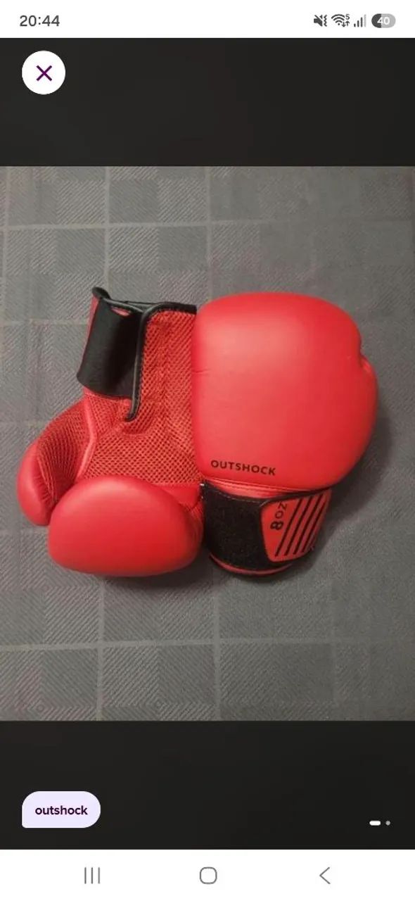 Luvas de boxe iniciante seminova Outshock