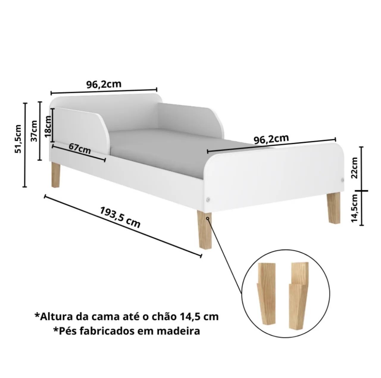 Cama solteiro infantil  - Foto 3