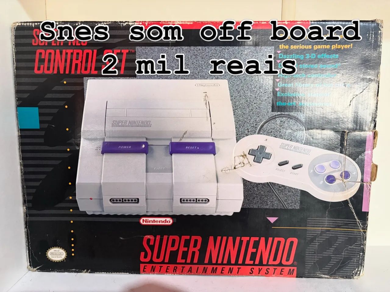 Super nintendo shvc 01 na caixa 