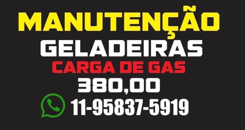 Manutenção geladeira 
