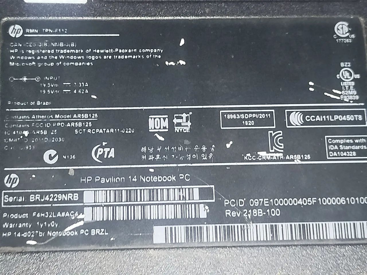 Vendo esse Notebook HP
