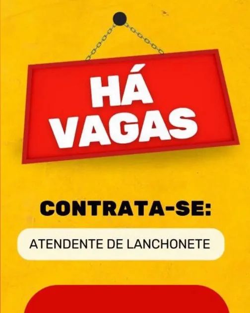 OPORTUNIDADE DE EMPREGO!!!