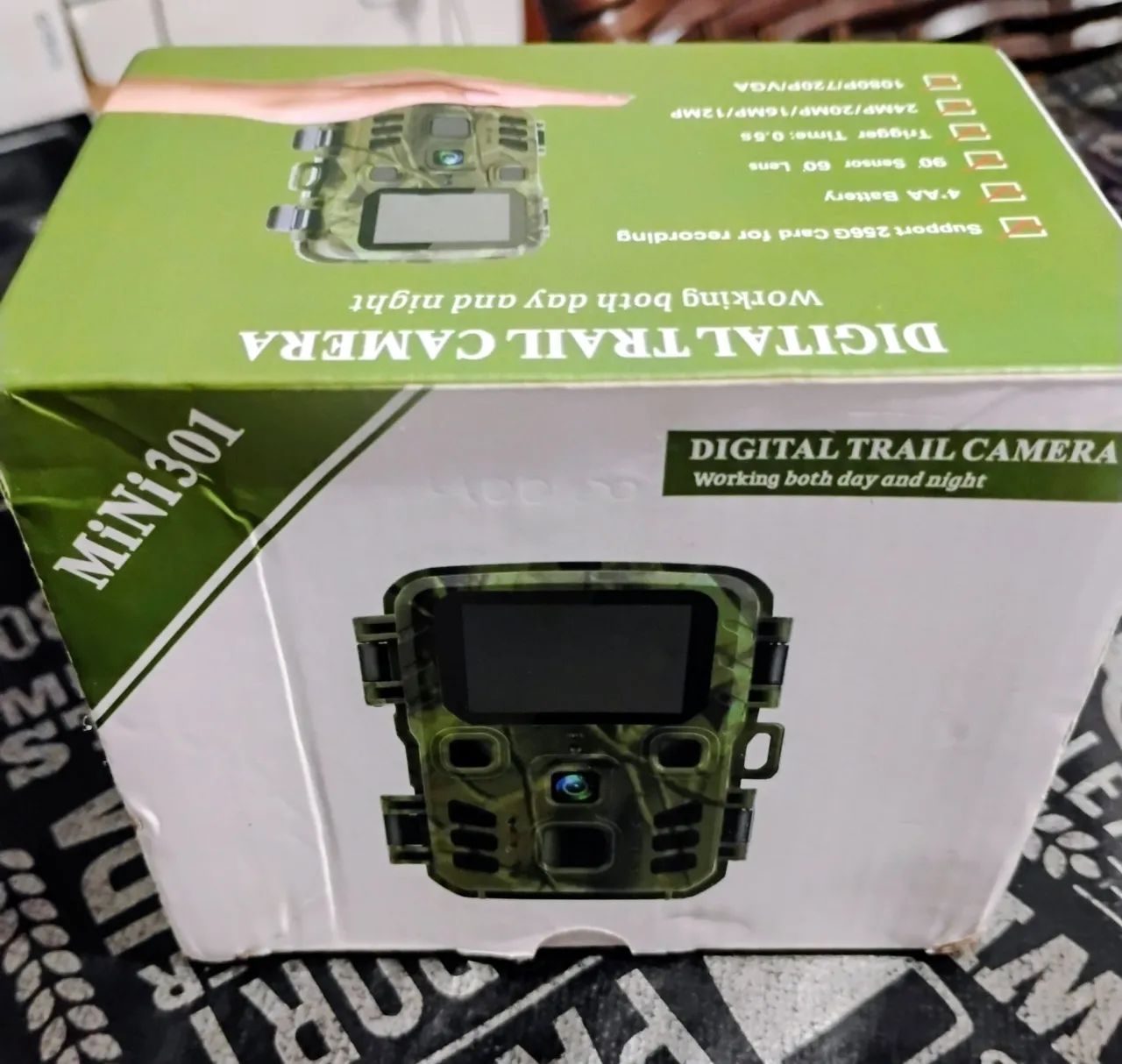 Câmera De Trilha Digital Mini 301 - Visão Noturna E Sensor - Nova Na Caixa - Foto 2