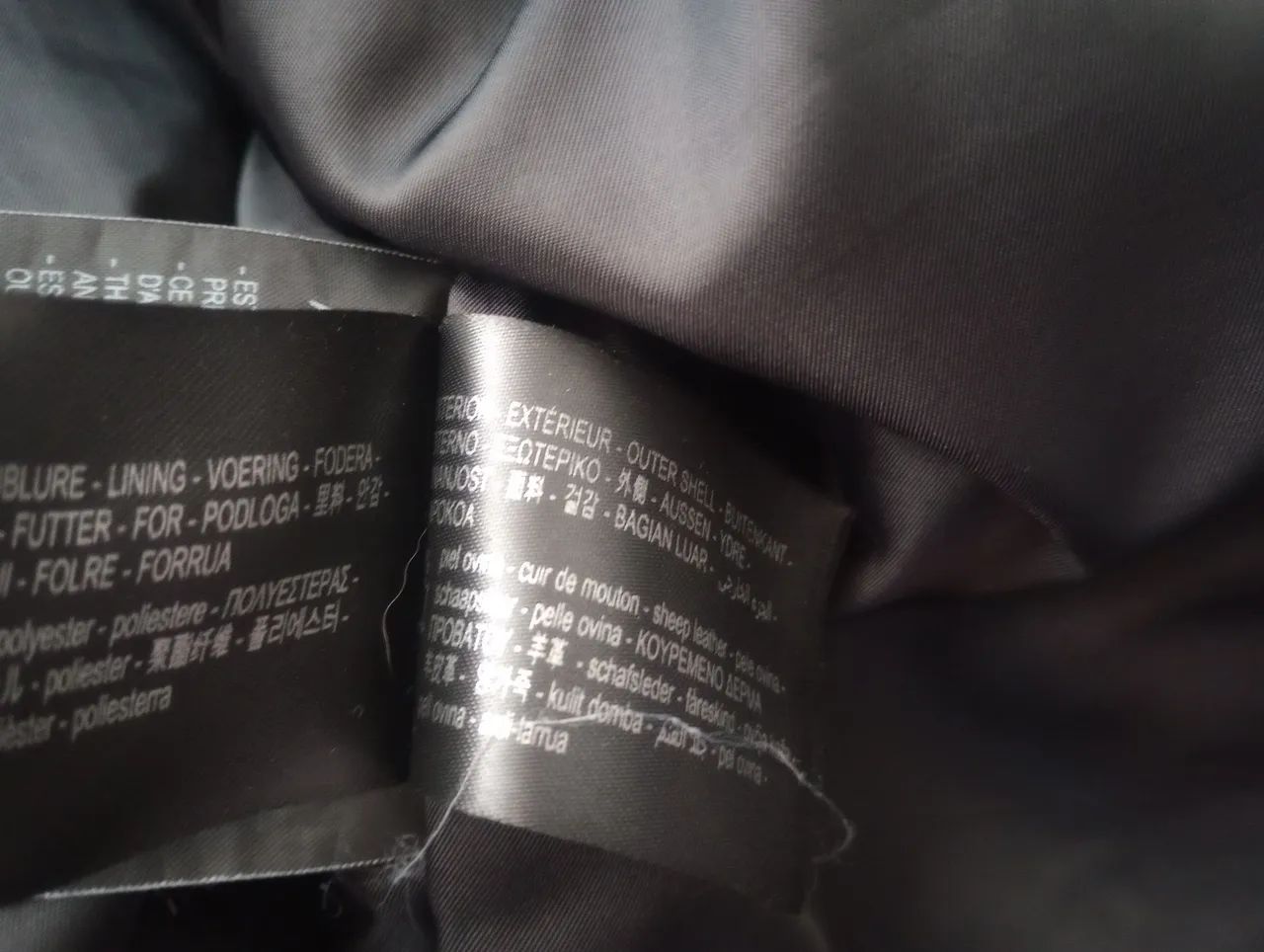 jaqueta de couro legítimo zara - Foto 3
