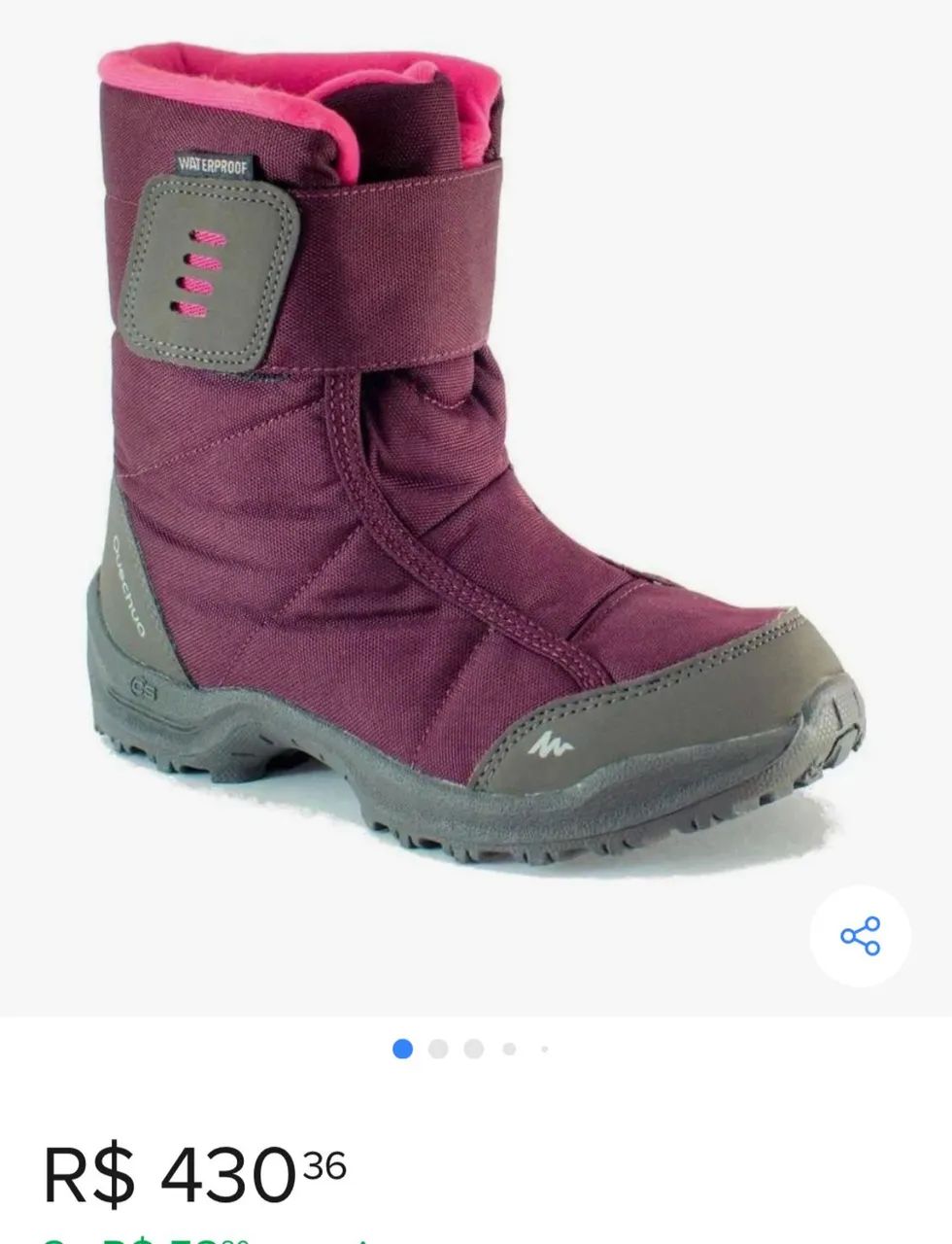 Bota Decathlon impermeável  - Foto 2