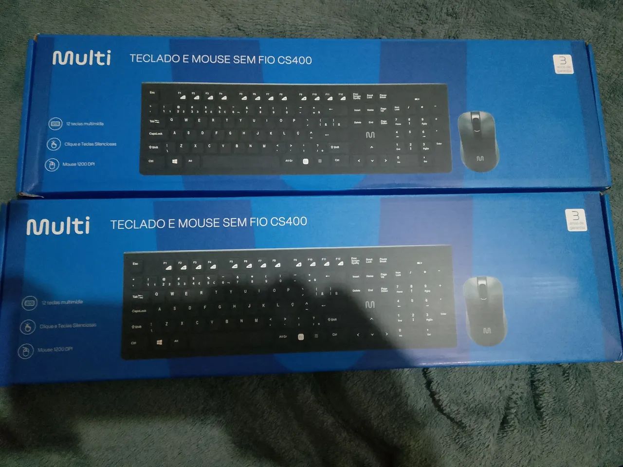 Teclado e mouse sem fio 