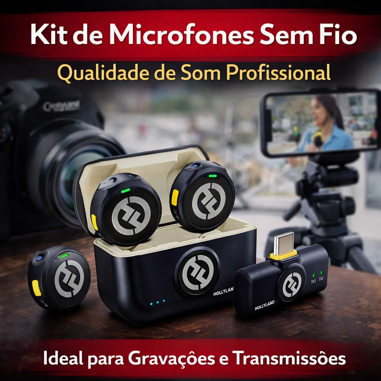 Microfone Hollyland Lark M2 LACRADO