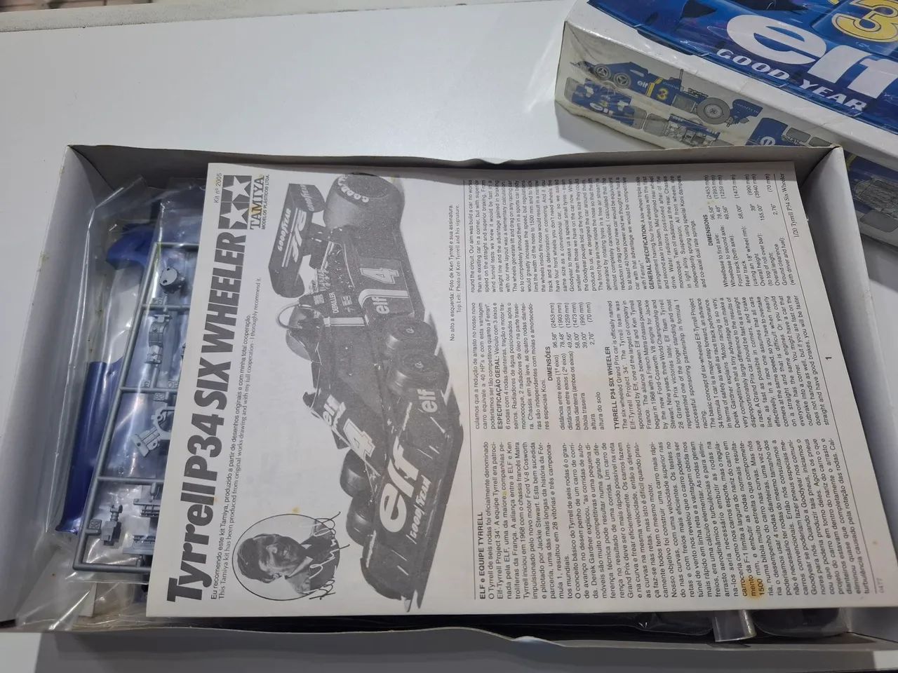 Kit de Montar Tamiya Tyrrell 34 Six Wheeler Sem Montar Completo - Foto 5