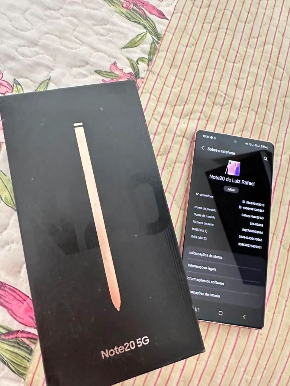 Samsung Galaxy note20 5G Bronze