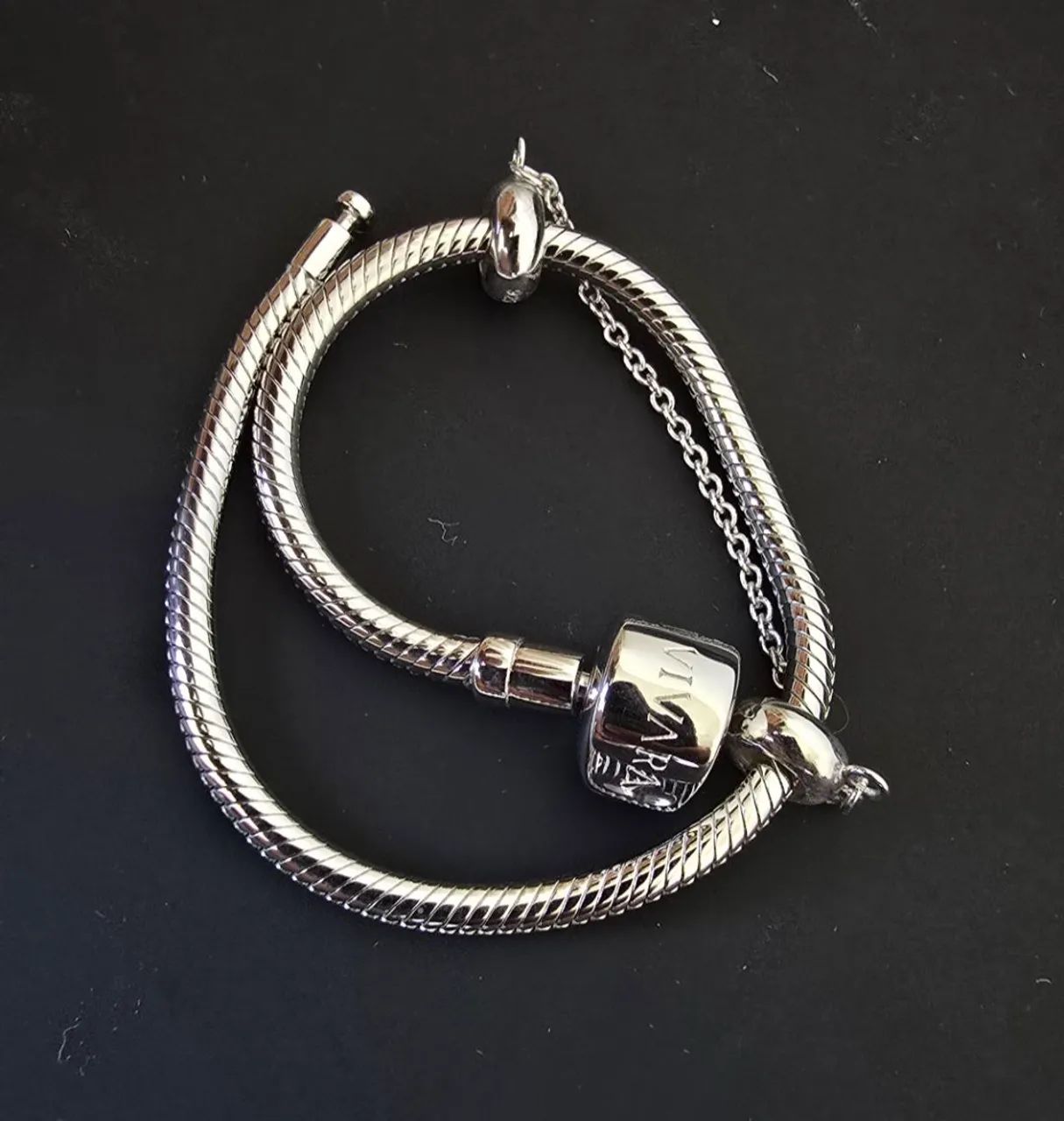 Pulseira Berloques Life 18cm em Prata 925 - Foto 2