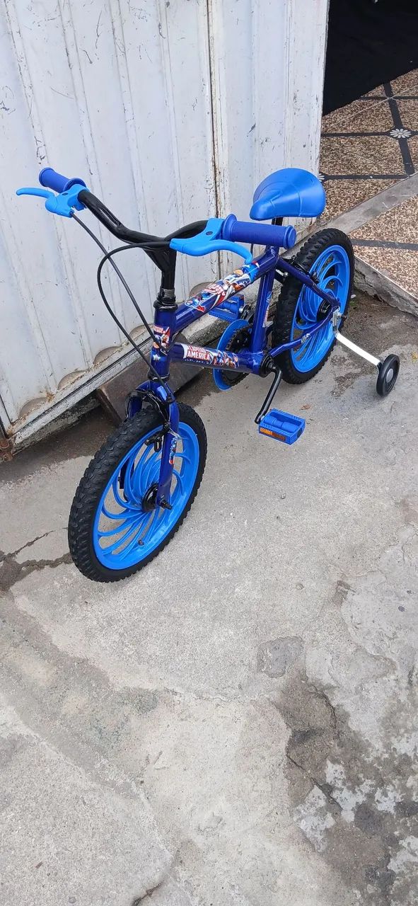 Bicicleta aro 16 cor azul  - Foto 4