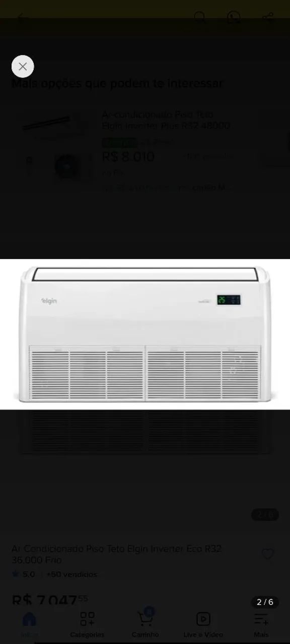 Ar condicionado Elgin 36000 BTUs