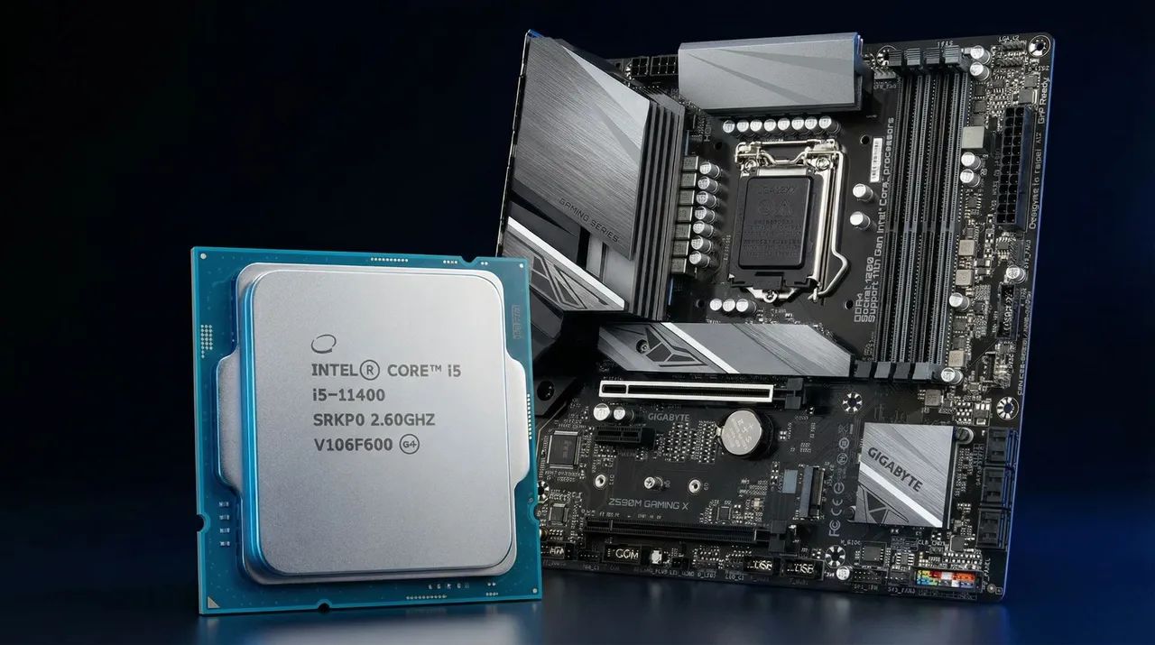 Kit placa mãe Z590 + processador Core i5 11400 - Peças de Hardware