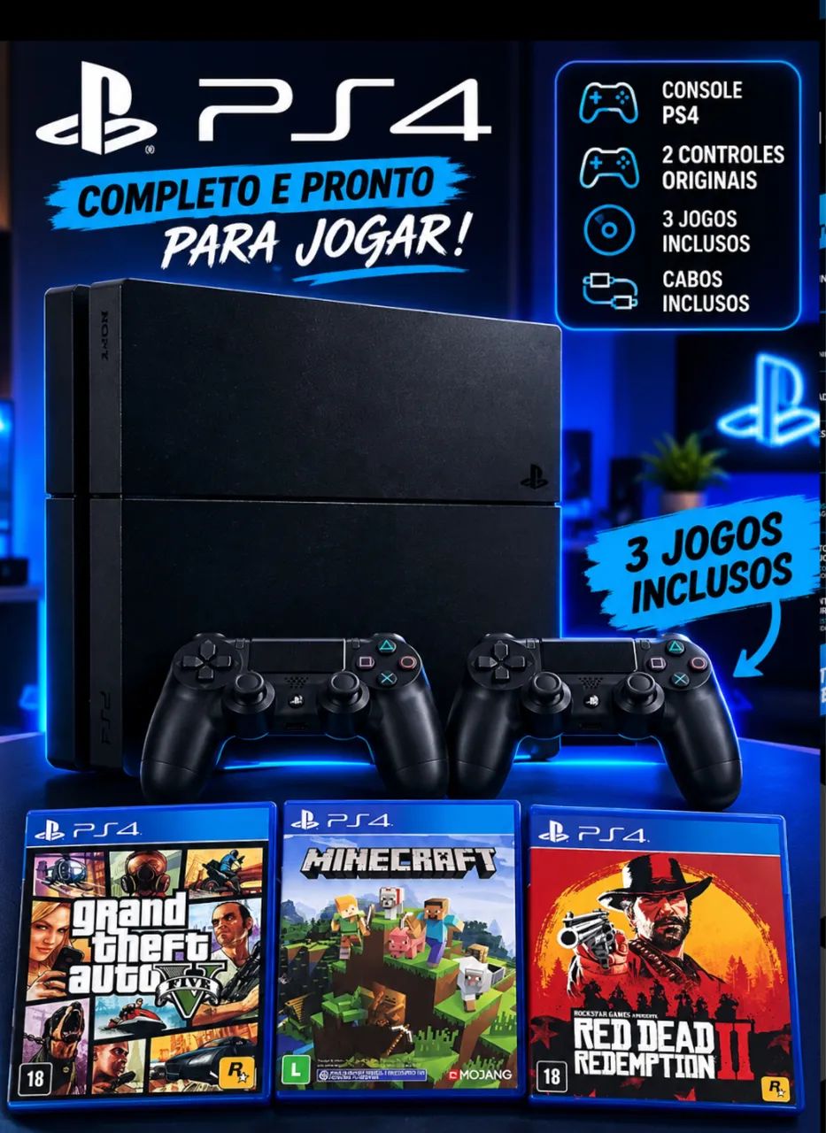 Vendo PS4 completo