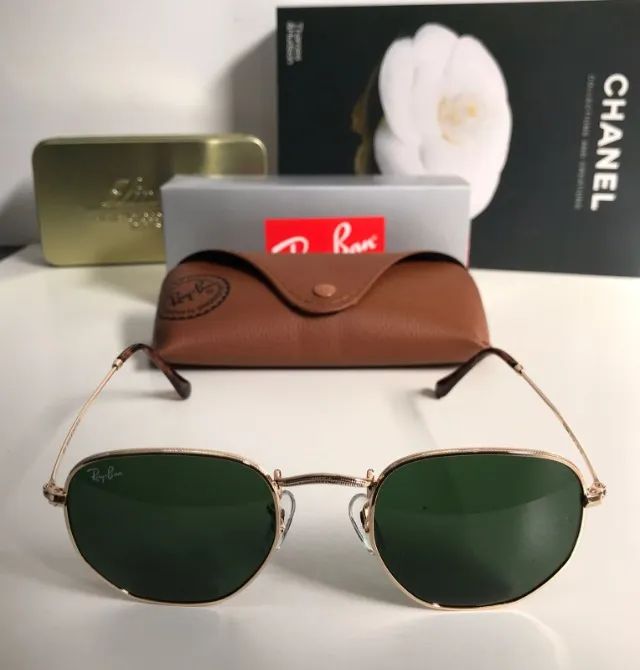 óculos de sol ray ban hexagonal g15  - Foto 3