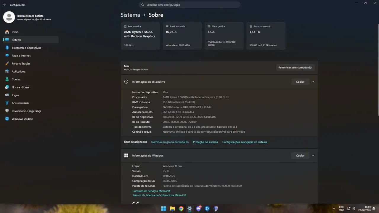 Computador Gamer RTX 2070 SUPER - Foto 5
