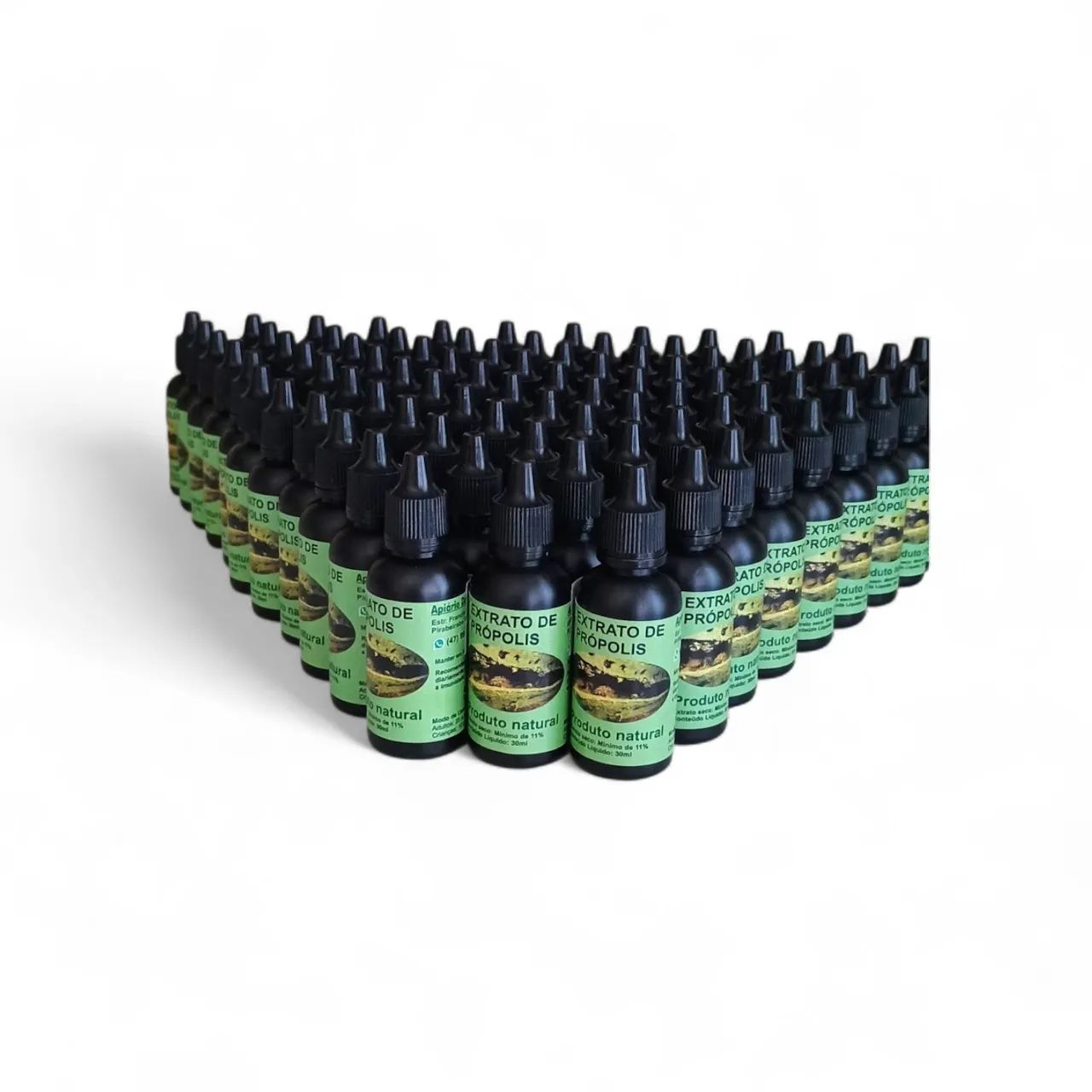 Extrato de própolis verde e marrom frasco conta gotas 30ml - Foto 3