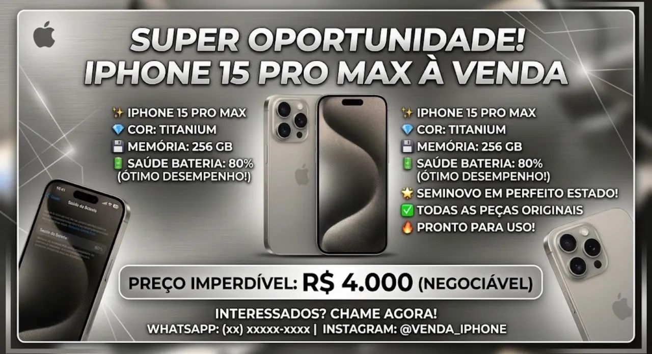 IPHONE 15 PRO MAX - 256 GB