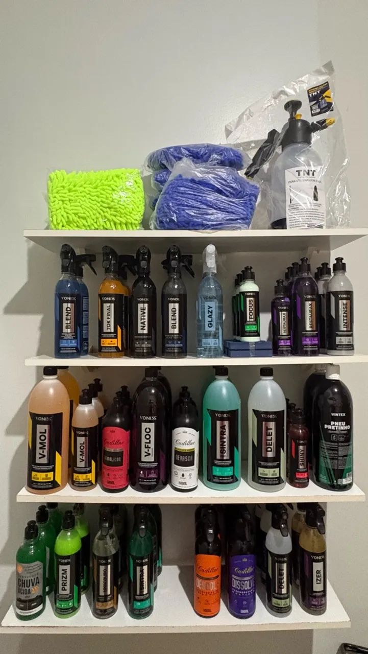 Produtos de limpeza automotiva 