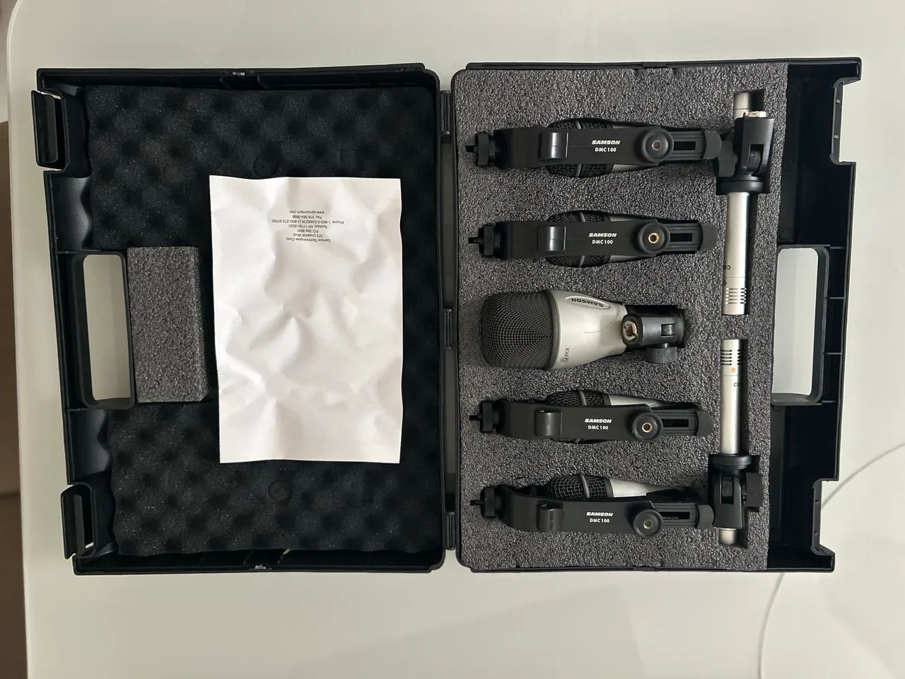 Kit Microfones Bateria Samson 7KIT Completo + Maleta | Estado de Novo - Foto 3