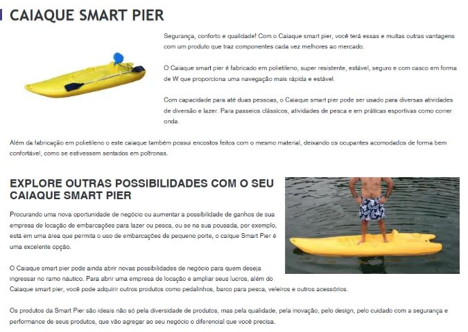 Caiaque / Smart Pier Monster 3.0 - Excelente Estado (Com Remo) - Foto 3