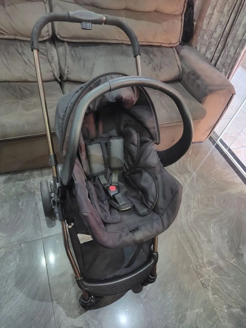 Carrinho de bebê e bebê conforto Galzerano  - Foto 5