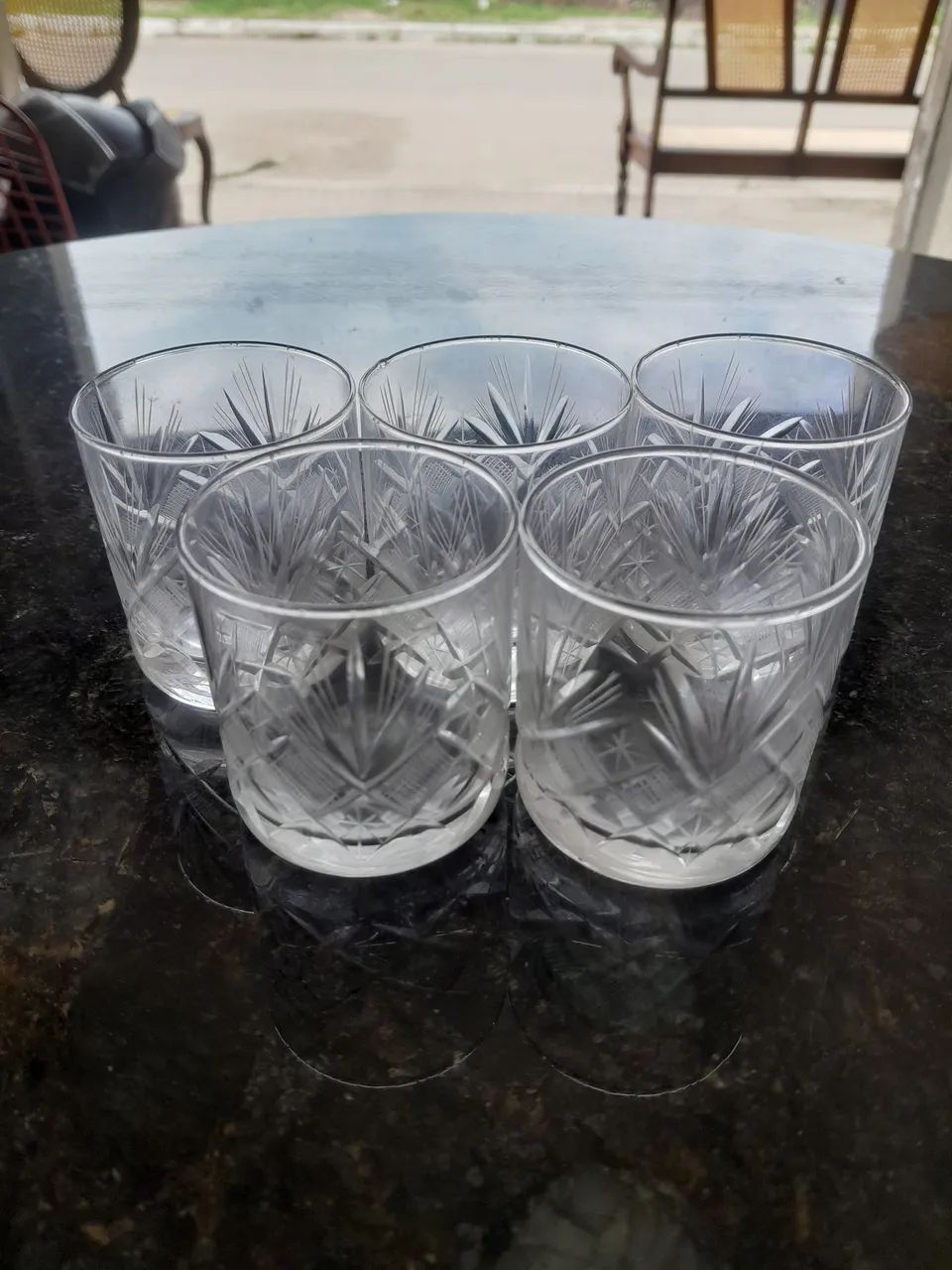 Conjunto 5 copos em cristal para chot  - Foto 2